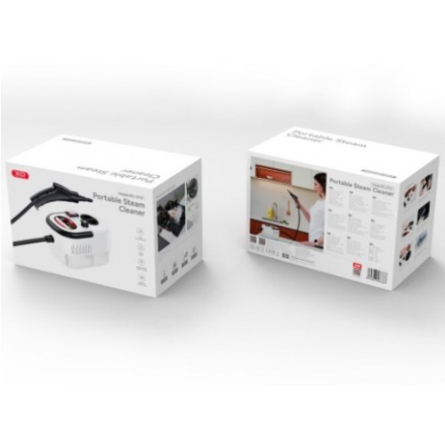 Ручной пароочиститель + 6 насадок, 1500Вт, 350мл, XO CF47 / Парогенератор для уборки / Пароочиститель для дома