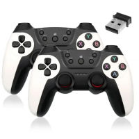 Беспроводные джойстики, от батареек, XO GP4, 2 шт, Белый / Пара игровых геймпадов / Игровой контроллер / Игровые джойстики для пк