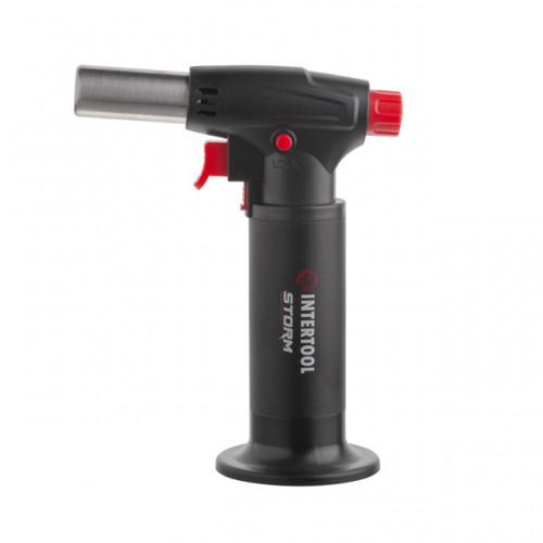 Горелка газовая заправочная, пьезорозжиг, 1100 °C, STORM INTERTOOL GB-0008