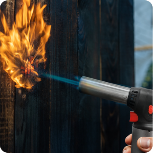 Горелка газовая заправочная, пьезорозжиг, 1100 °C, INTERTOOL GB-0009