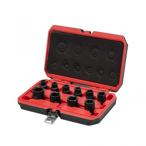 Набор ударных головок 1/2", 10 ед., 10-24 мм, Cr-Mo, STORM INTERTOOL ET-8503