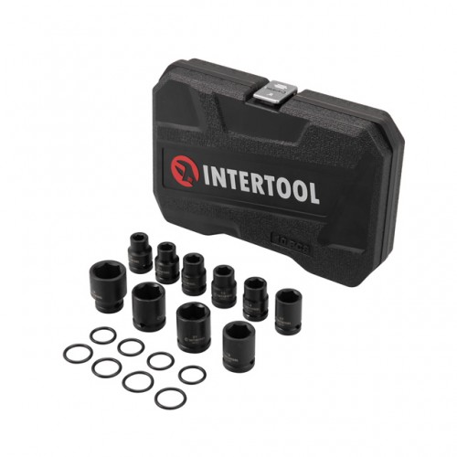 Набор ударных головок 1/2", 10 ед., 10-24 мм, Cr-Mo, STORM INTERTOOL ET-8503