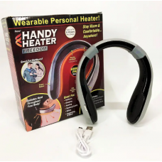 Портативный мини обогреватель для шеи Handy Heater на аккумуляторе, 4 режима нагрева Серый