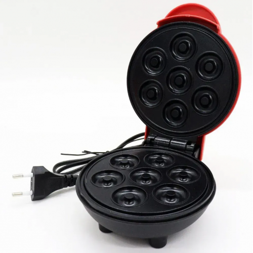 Апарат для приготування пончиків 7шт, 1000Вт / Машинка для випікання пончиків / Донат мейкер