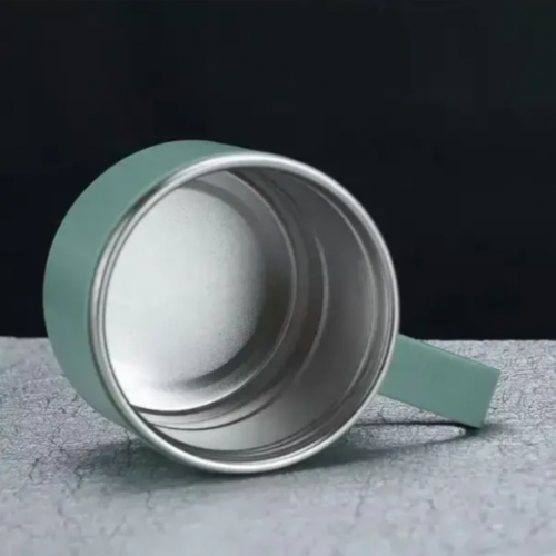 Подарочный набор Vacuum Flask SET вакуумный термос из нержавеющей стали 3 чашки Матово Зелёный