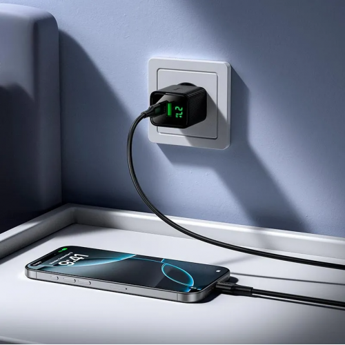 Сетевое зарядное устройство адаптер HOCO CS84A 1USB/1Type-C, 30W, поддержка быстрой зарядки PD/QC/FCP/AFC Черный