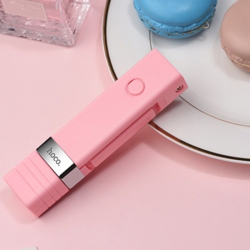 Беспроводной монопод для селфи HOCO K4 Beauty Wireless Selfie Stick Розовый