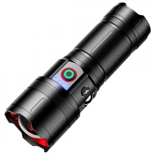 Фонарь COBA CB-B53-TG, АКБ 38650, Рower bank, индикация заряда, ЗУ Type-C, zoom