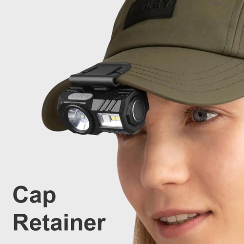 Фонарь налобный аккумуляторный T131-XPE+3SMD (Red+Green+Blue+UV), ЗУ Type C, с датчиком движения фонарик