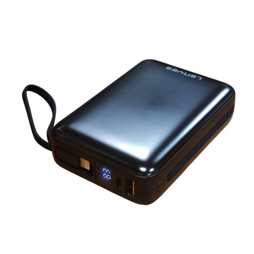Внешний аккумулятор Power bank LENYES PX270D 20000 mAh, PD22,5W + быстрая зарядка батарея зарядка Черный
