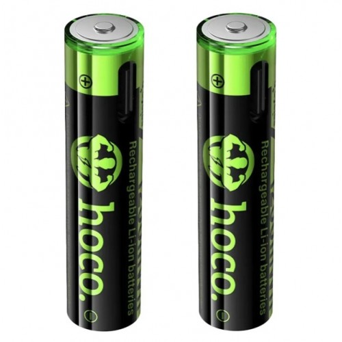 Аккумуляторы мини пальчик AAA 1200mAh 2шт с разъемом Type-C HOCO JA4