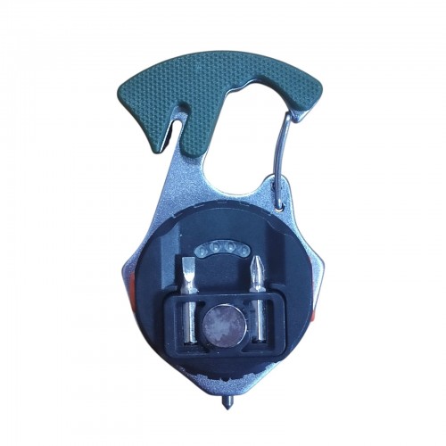 Фонарь  W5143-COB (white+yellow+red), multitool, Li-Ion аккум., магнит, карабин, отвертка, ЗУ Type-C Зелёный