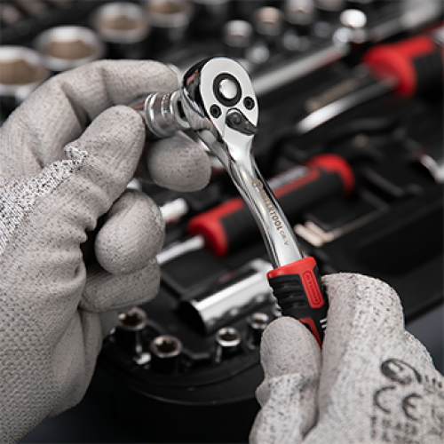 Набор инструментов 1/2" + 1/4", Cr-V, 110 ед., головки: 4-32 мм, биты 35 ед, STORM INTERTOOL ET-8110