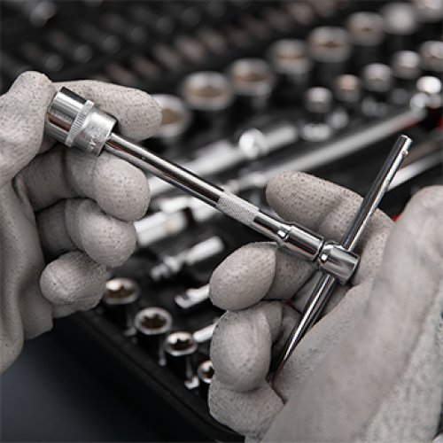 Набор инструментов 1/2" + 1/4", Cr-V, 110 ед., головки: 4-32 мм, биты 35 ед, STORM INTERTOOL ET-8110