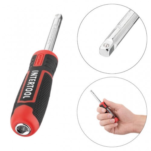 Набор инструментов 1/2" + 1/4", Cr-V, 111 ед., головки: 4-32 мм, STORM INTERTOOL ET-8111