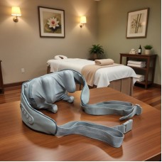 Массажер аккумуляторный для шеи спины и тела электрический с подогревом для воротниковой зоны Neck FZ-666