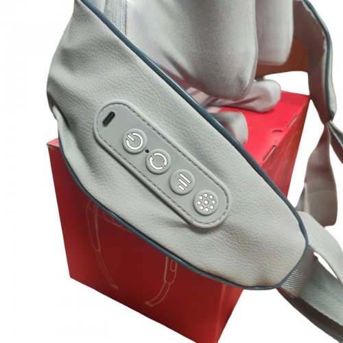 Массажер аккумуляторный для шеи спины и тела электрический с подогревом для воротниковой зоны Neck FZ-666