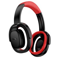 Беспроводные накладные наушники HOCO W67 300mAh, Bluetooth и AUX Черный