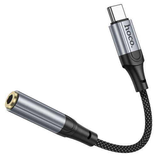 Адаптер HOCO LS36 переходник Type C to 3.5mm, длина кабеля 12 см