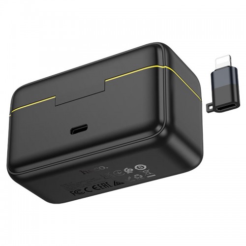 Беспроводной микрофон петличка для телефона в кейсе Type-C Lightning HOCO L17 / Микрофон для видеосъемки