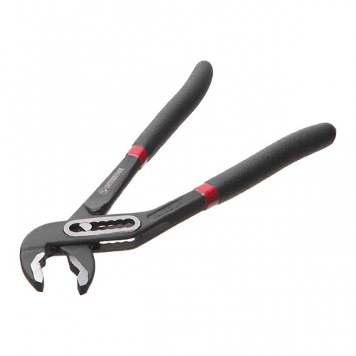 Клещи сантехнические 180 мм, кованое железо 40CrV, поливные двухслойные рукоятки, STORM INTERTOOL NT-0160