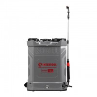 Опрыскиватель аккумуляторный ранцевой 16 л, 3.1 л/мин, батарея 12 В/8 Аг INTERTOOL DT-9016