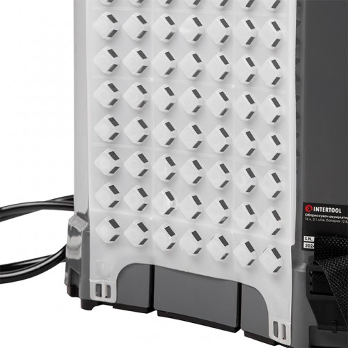 Опрыскиватель аккумуляторный ранцевой 16 л, 3.1 л/мин, батарея 12 В/8 Аг INTERTOOL DT-9016