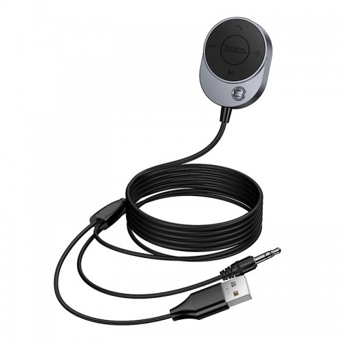Аудио ресивер HOCO E150 Path car AUX Bluetooth receiver с кабелем (BT5.4, 1.5m)