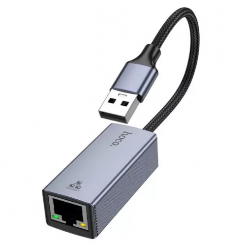 Сетевой адаптер HOCO UA37 USB Ethernet Adapter (1000 Mbps)