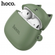 Беспроводные наушники вкладыши в кейсе HOCO EW45 + силиконовый кейс Кот Зелёный