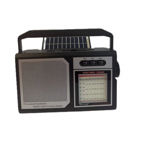 Радиоприемник солнечной панелью Golon KB RX BT 329 SOLAR с Bluetooth и USB/SD