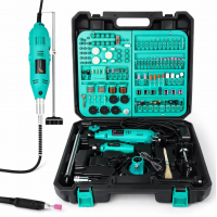 Шлифовальная мини-машинка (гравер) с регулируемой скоростью, набор 350 предметов Domotec 10360