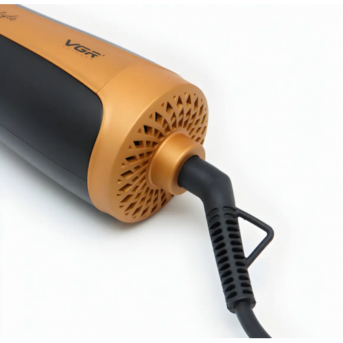 Фен-щетка 4в1 для укладки волос с ионизацией и вращающимися насадками VGR V-495