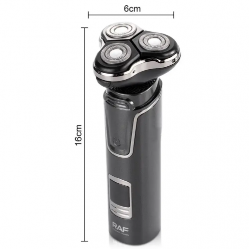 Аккумуляторная электробритва 3в1, 5 Вт, 600 мАч, RAF R.11203 / Беспроводной триммер с дисплеем