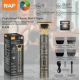 Триммер аккумуляторный для стрижки волос + 4 насадки, с USB, RAF R434
