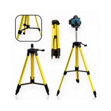 Штатив для лазерного уровня 40-95см, резьба 5/8" / Тренога для уровня Желтый