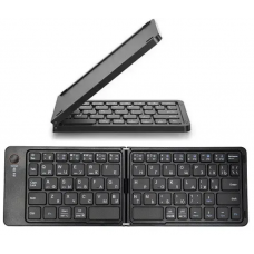 Клавиатура беспроводная bluetooth HB-028, раскладная, 67 клавиш, (Eng/Pyc), 283x95x9 мм Чёрная