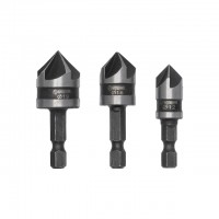 Набор зенкеров 12,16,19 мм 3шт INTERTOOL SD-5005