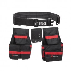 Сумка поясная слесарно-строительная, 18 карманов, полиэстер  INTERTOOL SP-1011
