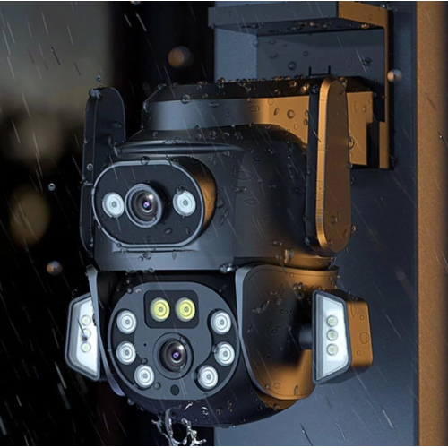 Камера наружная поворотная уличная двойная WIFI DOUL CAM Q-821 FULL-HD 4Mp Ночная сьемка Yoosee