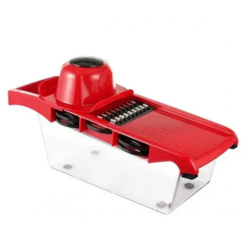Овощерезка с резервуаром и насадками Mandoline Slicer 6в1 измельчитель для овощей и фруктов