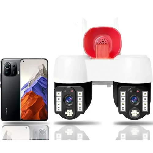 Уличная IP камера с двумя объективами A2S / Двойная камера видеонаблюдения
