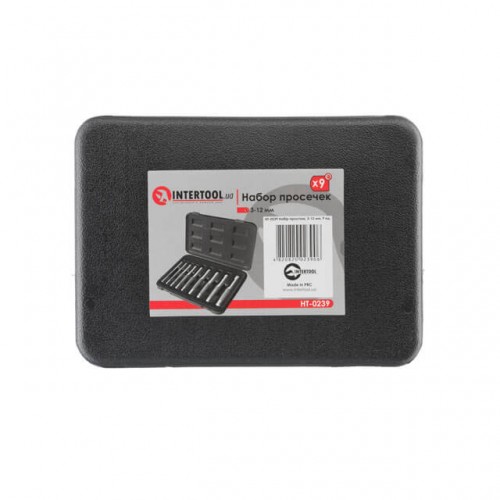 Набор просечек, 9 ед., 3-12 мм INTERTOOL HT-0239