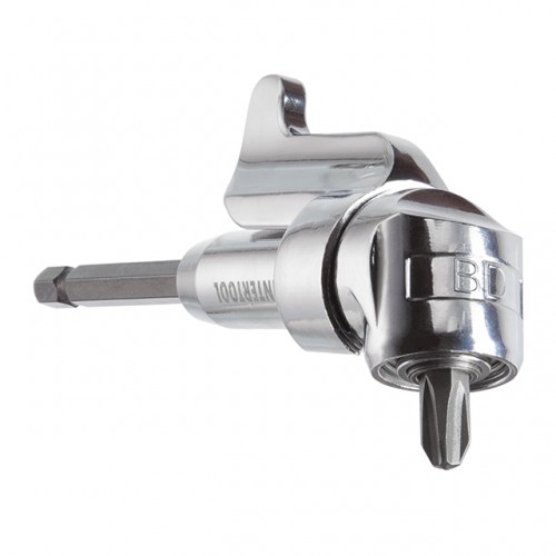 Угловой адаптер для отверточных насадок, 1/4", Cr-V INTERTOOL VT-0106