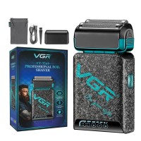 Электробритва VGR V-374 шейвер, двойное лезвие, LED дисплей Синий