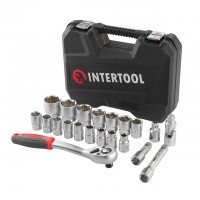 Набір інструментів 1/2" 21од INTERTOOL ET-9021 в кейсі