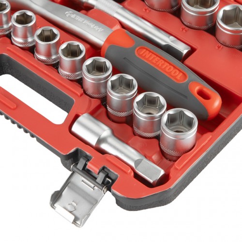 Набір інструментів 1/2" 21од INTERTOOL ET-9021 в кейсі