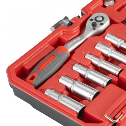 Набір інструментів 1/4" 36од INTERTOOL ET-9036 в кейсі