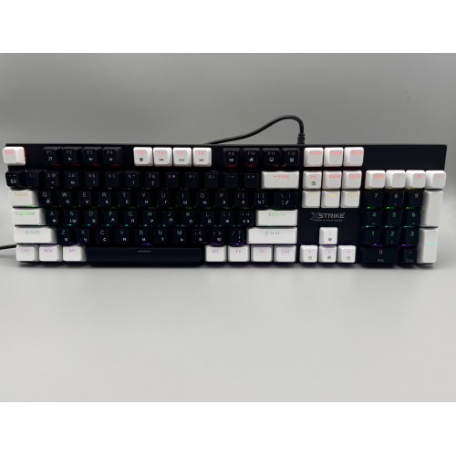 Дротова клавіатура мембранна з підсвічуванням + мишка RGB USB XSTRIKE X-1011 Комплект