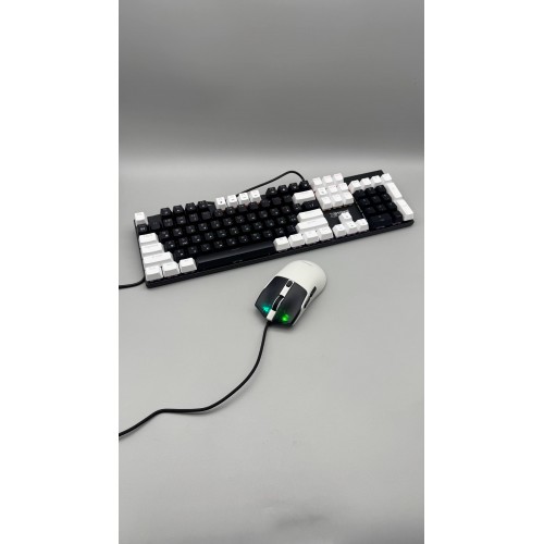 Дротова клавіатура мембранна з підсвічуванням + мишка RGB USB XSTRIKE X-1011 Комплект